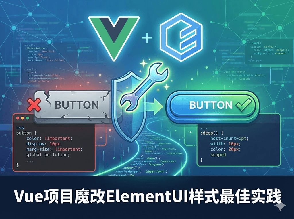 ElementUI 样式死活改不掉?这 2 招专治各种不服!